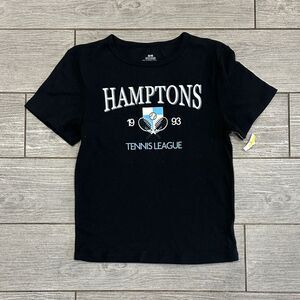 Hamptons Tennis League Black Tee Size Medium New!